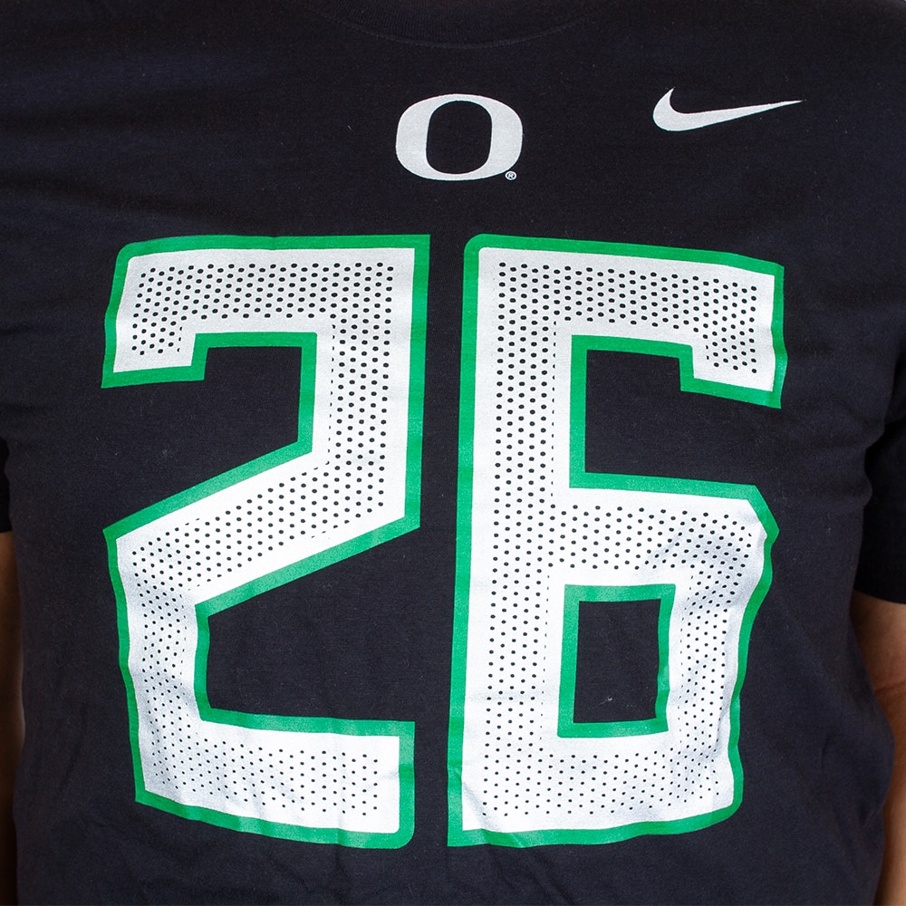 Student Athlete, Nike, Black, Crew Neck, Cotton, Men, Unisex, Football, NIL, #26, Devon Jackson, T-Shirt, 983432